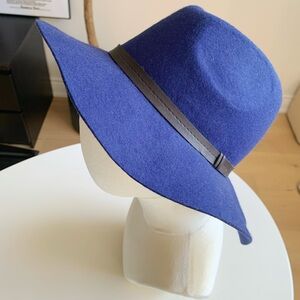 EOCTÉ Navy 100% Wool Fedora Hat 58cm